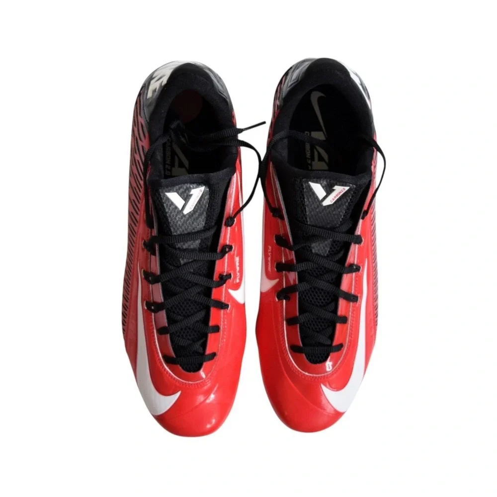 Nike Vapor Carbon Elite 2014 TD Cleats Red/Black 657441-602 Sz 13.5 + Bag - NWOB